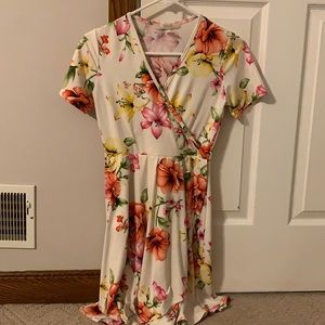 Floral wrap dress perfect for summer!!
